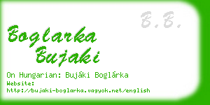 boglarka bujaki business card