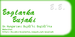 boglarka bujaki business card